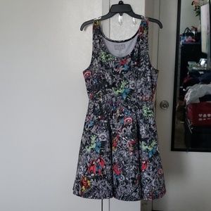 Marvel Comics Print Dress